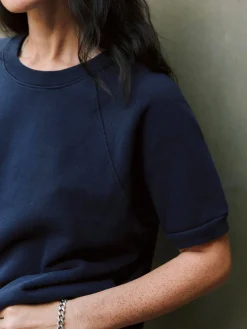 Women Imogene + Willie Knits & Sweaters*short sleeve raglan sweatshirt in navy