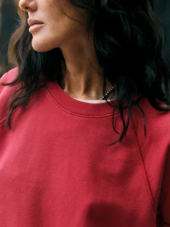 Women Imogene + Willie Knits & Sweaters*short sleeve raglan sweatshirt in red