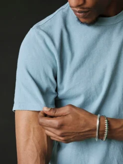Imogene + Willie T-Shirts*sky blue knit pocket tee