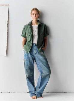 Women Imogene + Willie Shirts*s/s military shirt jacket