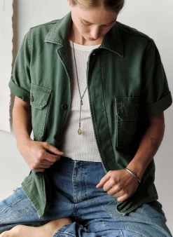 Women Imogene + Willie Shirts*s/s military shirt jacket