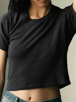 Women Imogene + Willie Tees & Tanks*the baby tee in faded black