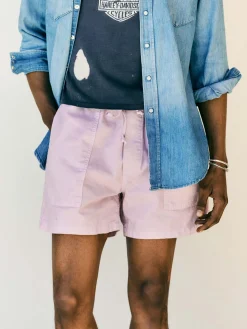 Imogene + Willie Pants & Shorts*the canvas lounge short in pink stone