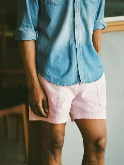 Imogene + Willie Pants & Shorts*the canvas lounge short in pink stone