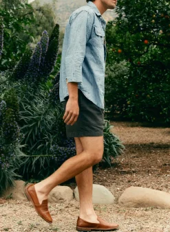 Imogene + Willie Pants & Shorts*the canvas lounge short in faded black