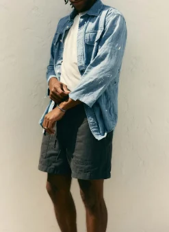 Imogene + Willie Pants & Shorts*the canvas lounge short in faded black