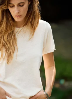 Women Imogene + Willie Tees & Tanks*the cotton hemp tee in vintage white