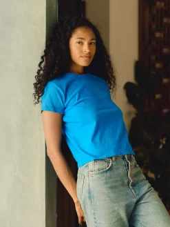 Women Imogene + Willie Tees & Tanks*the drop tee in cerulean