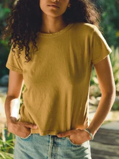 Women Imogene + Willie Tees & Tanks*the drop tee in desert green