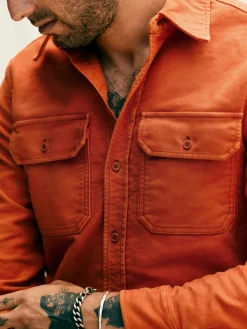 Imogene + Willie Shirts*the griffin workshirt in orange