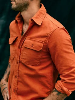 Imogene + Willie Shirts*the griffin workshirt in orange