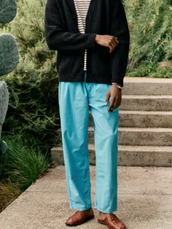 Imogene + Willie Pants & Shorts*the lounge pant in aqua poplin