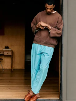 Imogene + Willie Pants & Shorts*the lounge pant in aqua poplin