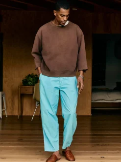 Imogene + Willie Pants & Shorts*the lounge pant in aqua poplin