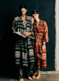 Women Imogene + Willie Accessories|Accessories*the ojai robe in coastal stripe