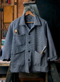 Women Imogene + Willie Jackets*the painters coat in indigo cream sashiko
