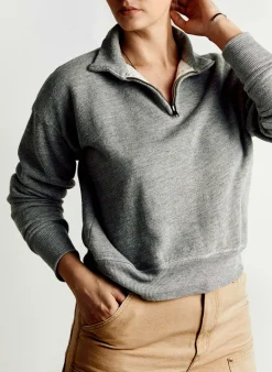 Women Imogene + Willie Knits & Sweaters*the quarter zip heather pullover