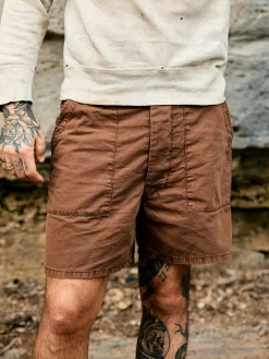 Imogene + Willie Pants & Shorts*the ripstop fatigue short in brown