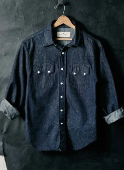 Imogene + Willie Shirts*the sawtooth pearl snap in indigo nep