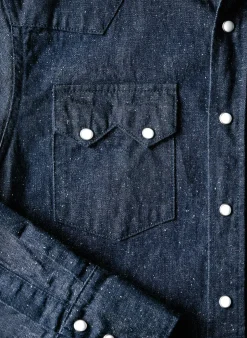 Imogene + Willie Shirts*the sawtooth pearl snap in indigo nep