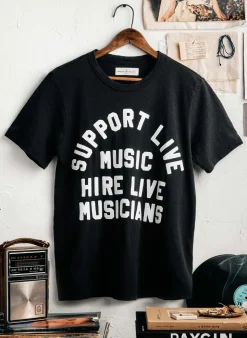 Women Imogene + Willie Graphic Tees|Graphic Tees*the "support live music" tee in black