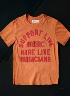 Women Imogene + Willie Graphic Tees|Graphic Tees*the "support live music" tee in orange