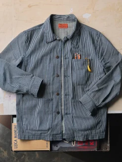 Imogene + Willie Jackets*the utility coat in hickory stripe
