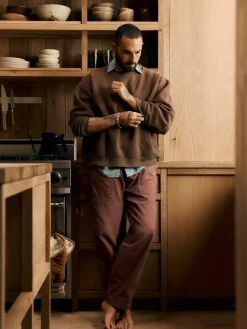 Imogene + Willie Pants & Shorts*the ventura chore pant in dark mauve