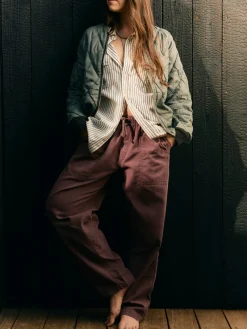 Women Imogene + Willie Pants & Shorts*the ventura chore pant in dark mauve