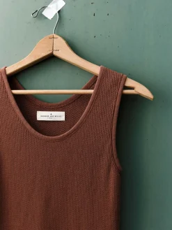 Women Imogene + Willie Tees & Tanks*the vintage tank in open knit chestnut