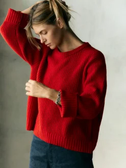 Women Imogene + Willie Knits & Sweaters*varese wool sweater in red