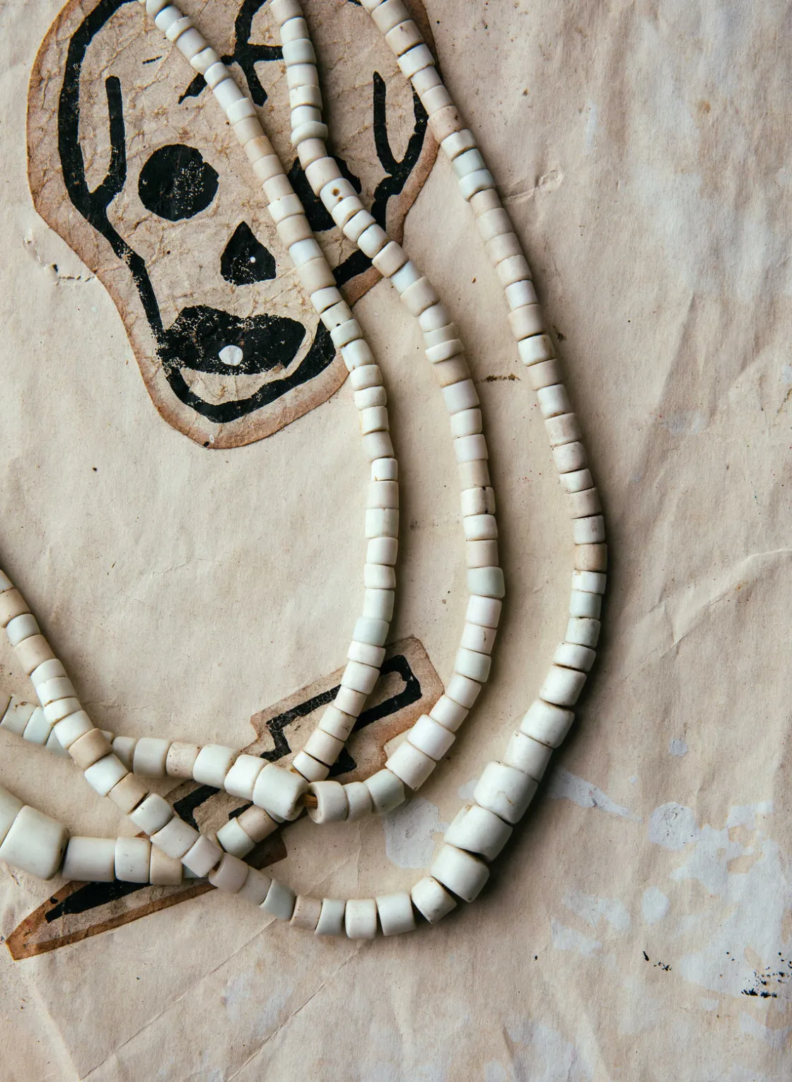 Women Imogene + Willie Jewelry|Accessories*vintage white goomba trade bead necklace