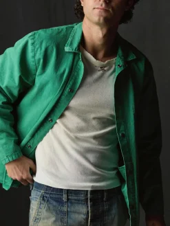 Imogene + Willie Jackets*welder's jacket in seagreen ripstop